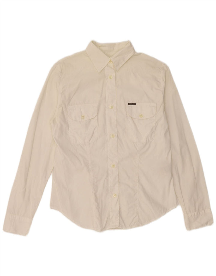 Camisa Calvin Klein Feminina Pequena Off White Algodão