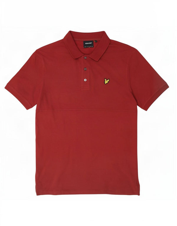 Camisa polo masculina Lyle & Scott grande algodão marrom