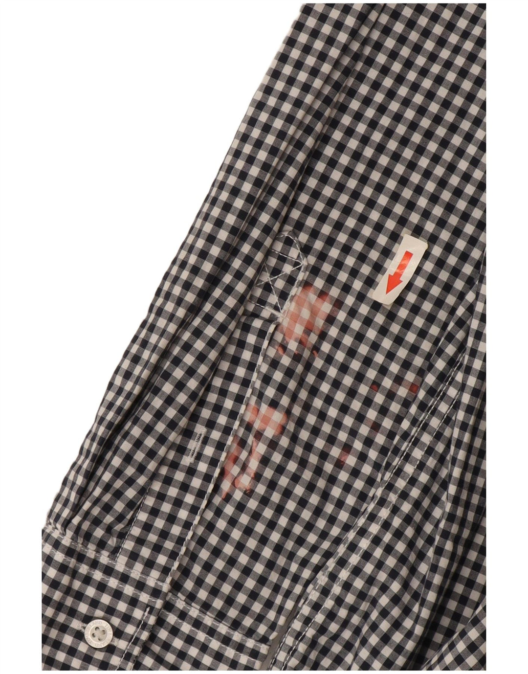 Camisa masculina Timberland Regular Fit grande algodão guingão azul marinho