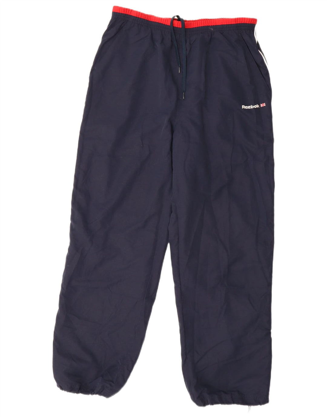 Calça de treino masculina Reebok Joggers médio azul marinho colorblock
