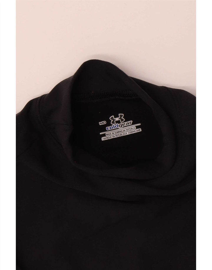 Under Armour Masculino Cold Gear Top Manga Longa Médio Preto Nylon