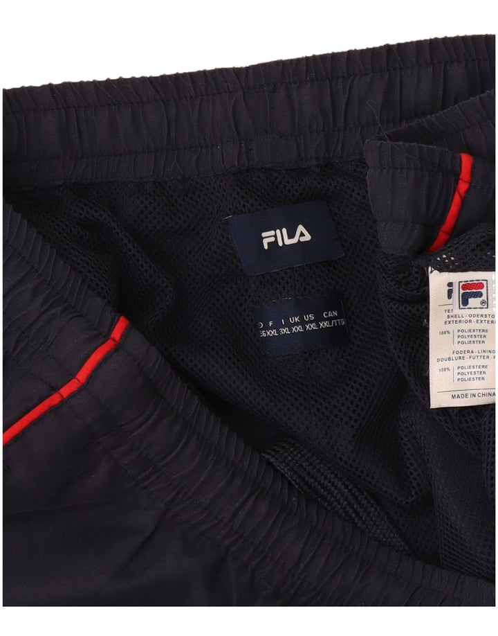 Calça de treino masculina Fila 2XL poliéster azul marinho