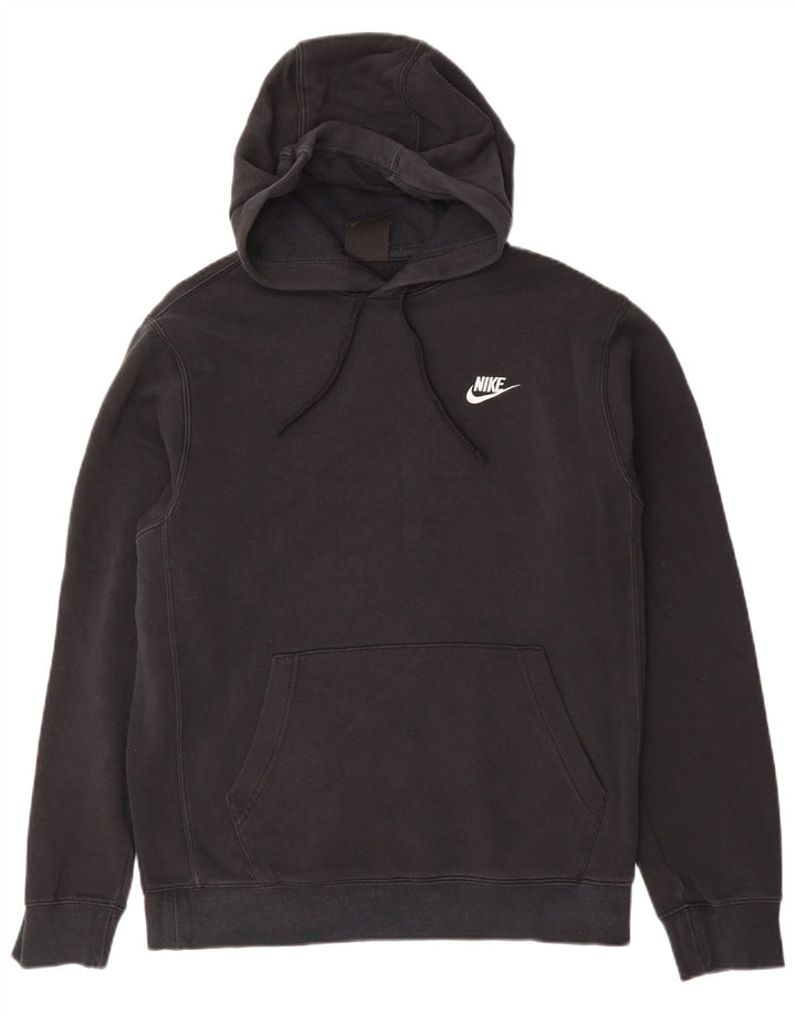 Nike Mens Hoodie Jumper Pequeno Algodão Preto