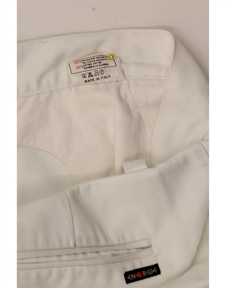 Calça Chino Reta Feminina Energie W36 L33 Poliéster Branco