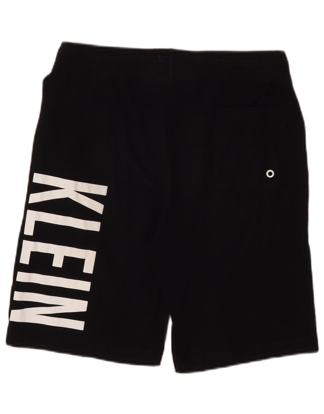 CALVIN KLEIN Shorts de natação masculino gráfico médio algodão preto
