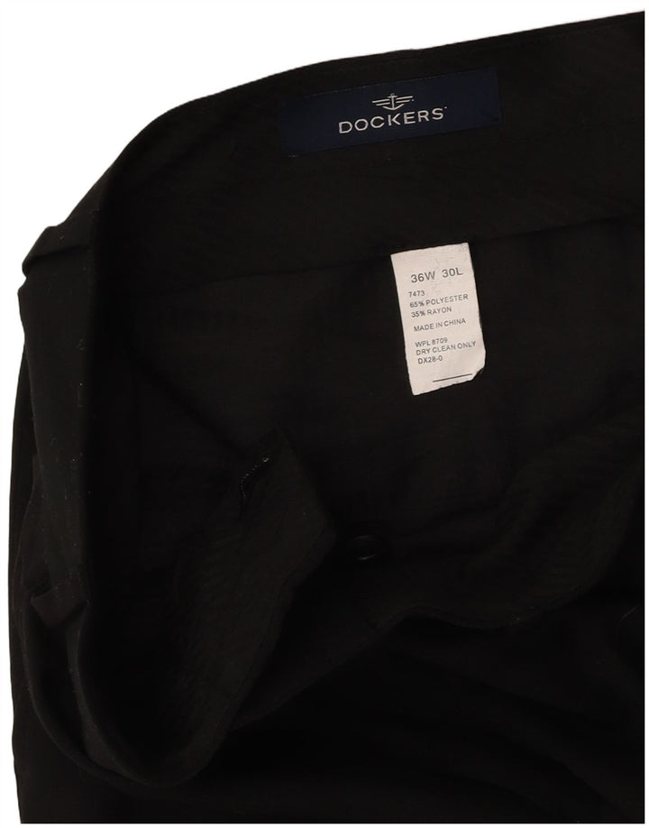 Calça Chino Masculina DOCKERS Pegged W36 L30 Poliéster Preto