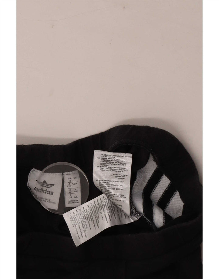 Leggings Adidas Feminino UK 12 Algodão Cinza Médio