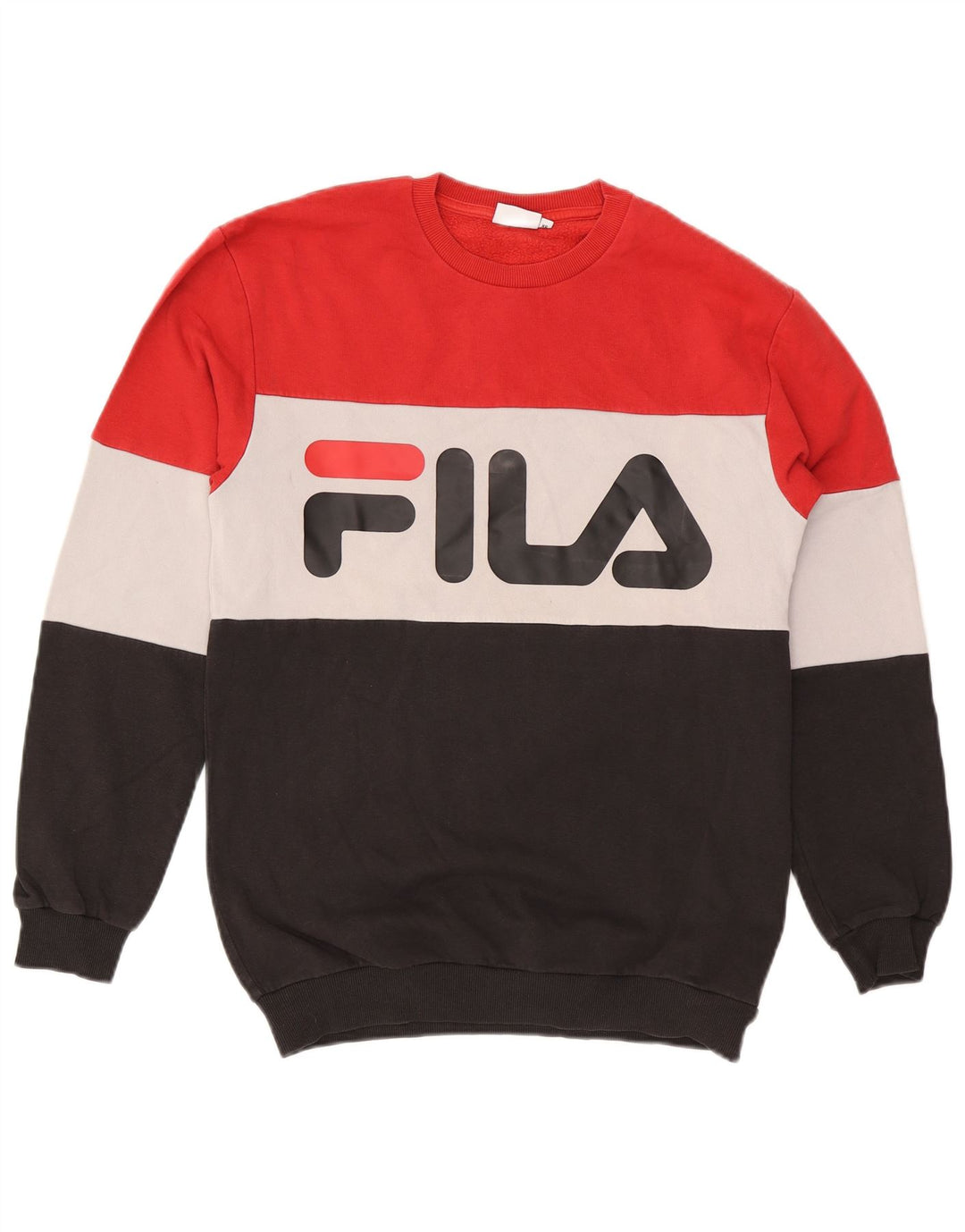Fila Moletom Gráfico Masculino Jumper XS Multicolorido Colourblock Algodão