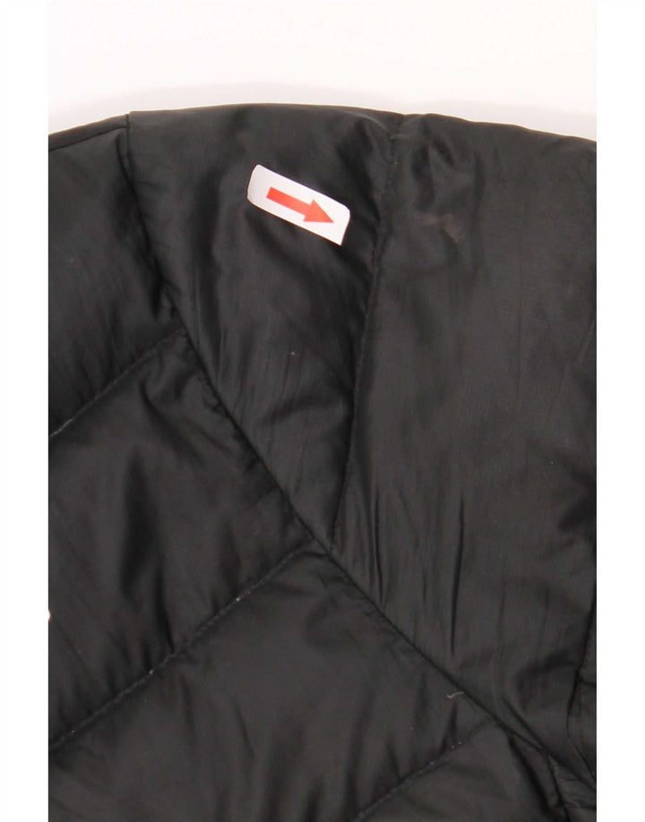 Jaqueta acolchoada com capuz feminina Adidas UK 18 XL preto poliéster