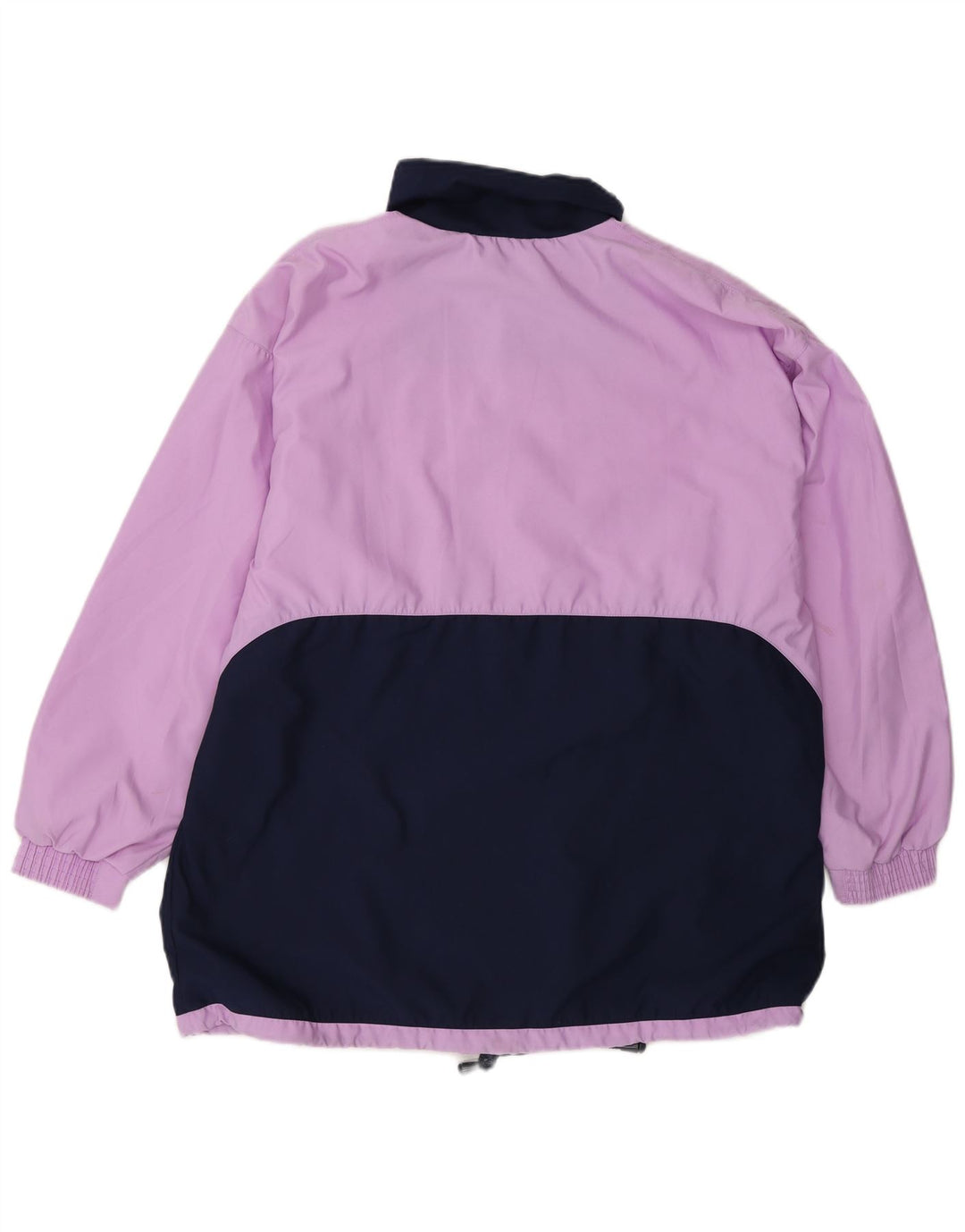 ALEX Womens Oversized Tracksuit Top Jacket UK 12 Medium Purple Colourblock