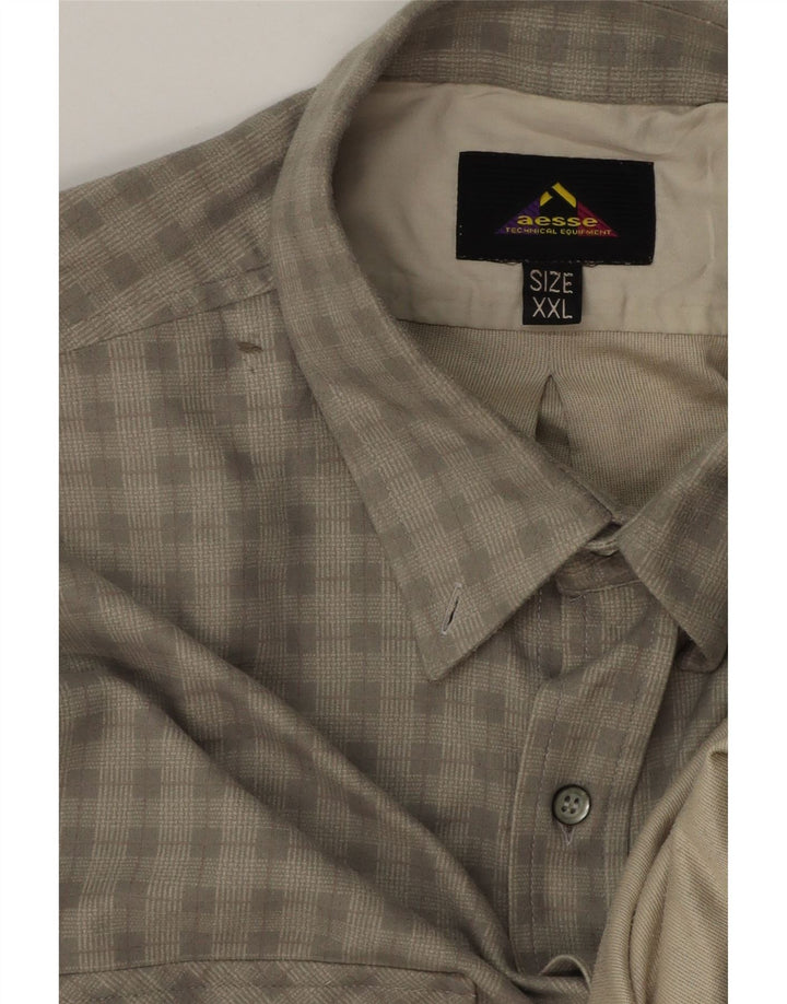 Camisa masculina Aesse 2XL cinza guingão