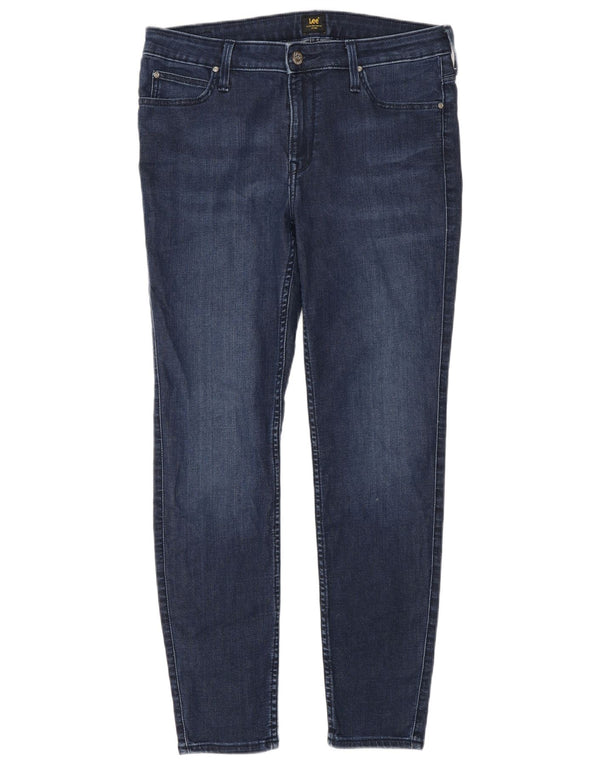 Lee Womens Scarlett Skinny Jeans W32 L31 Azul Algodão