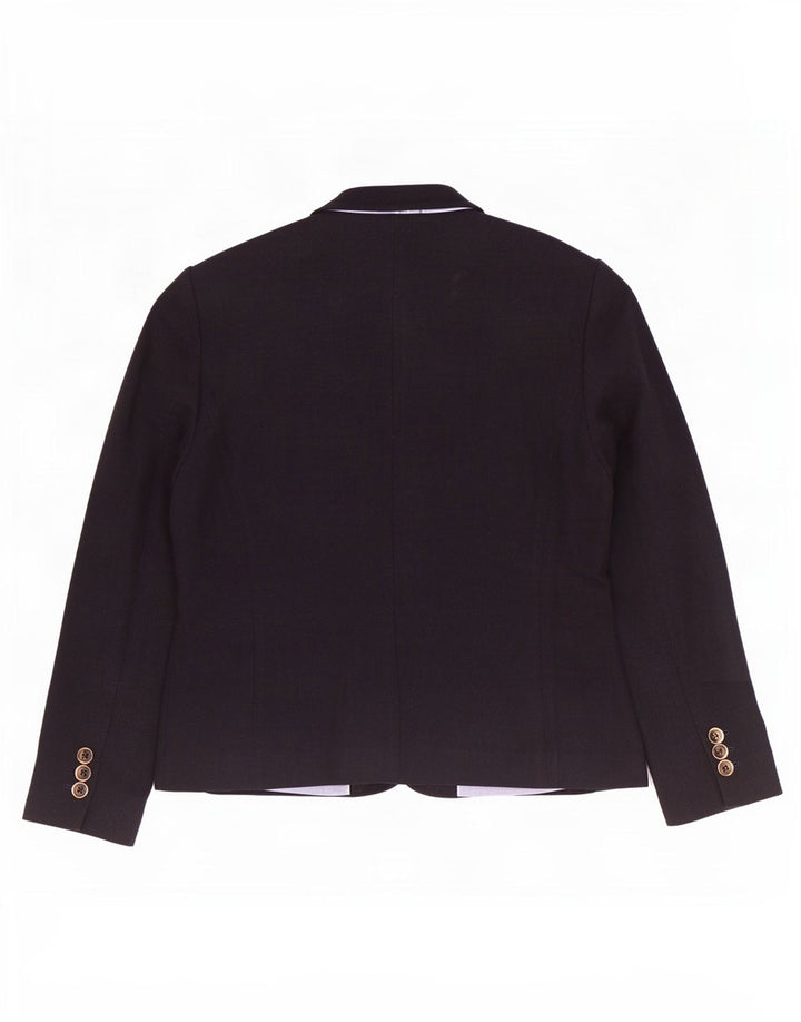 Jaqueta blazer feminina Massimo Dutti com 1 botão EU 44 XL algodão preto