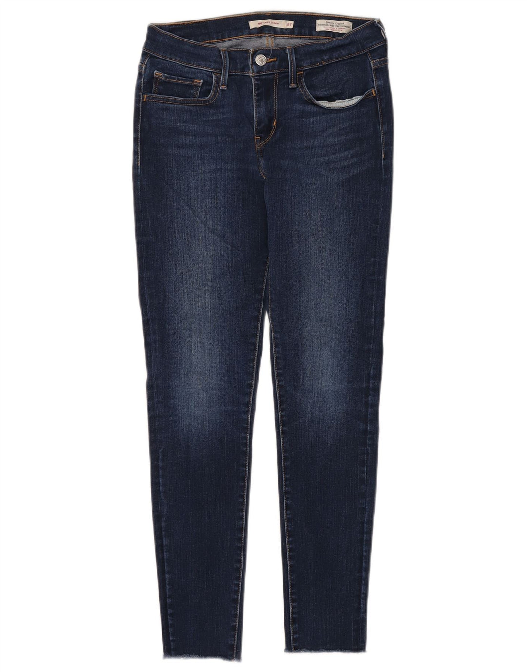 Calça jeans feminina Levi's 710 Super Skinny W27 L28 azul marinho