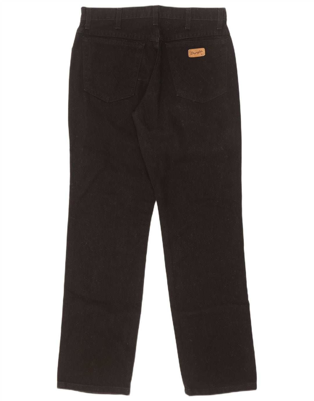 Wrangler Masculino Texas Straight Jeans W33 L32 Algodão Preto