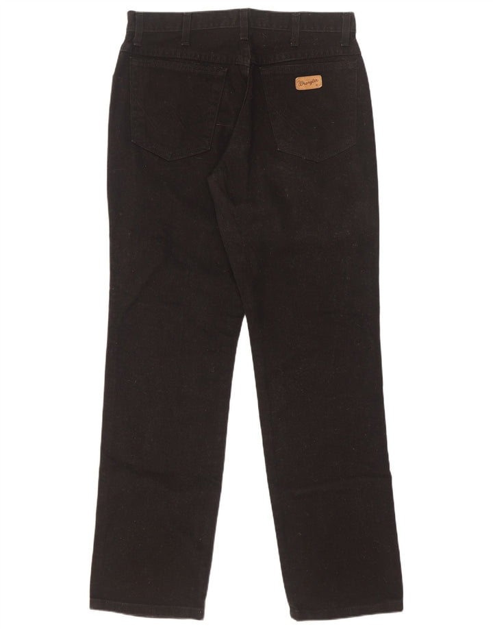 Wrangler Masculino Texas Straight Jeans W33 L32 Algodão Preto