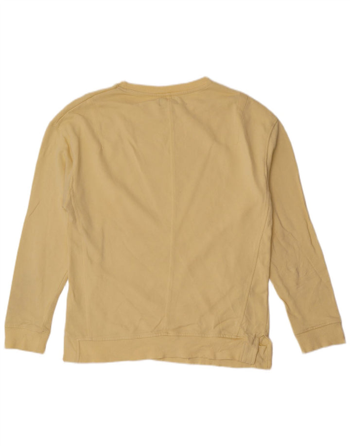 Zara moletom masculino jumper pequeno algodão amarelo