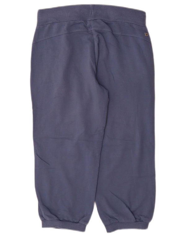 Puma Calça Capri Feminina Calça Joggers Reino Unido 8 Pequeno Azul Marinho Algodão