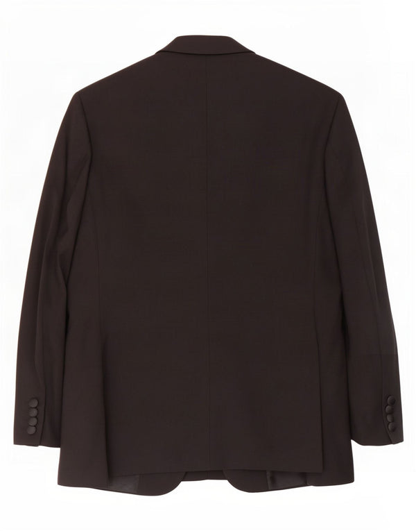 Jaqueta blazer masculina de 1 botão Marks & Spencer Reino Unido 38 lã preta média