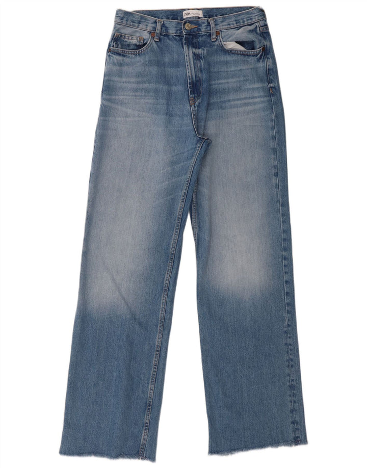 Calça jeans reta feminina Zara EU 40 médio W30 L33 azul