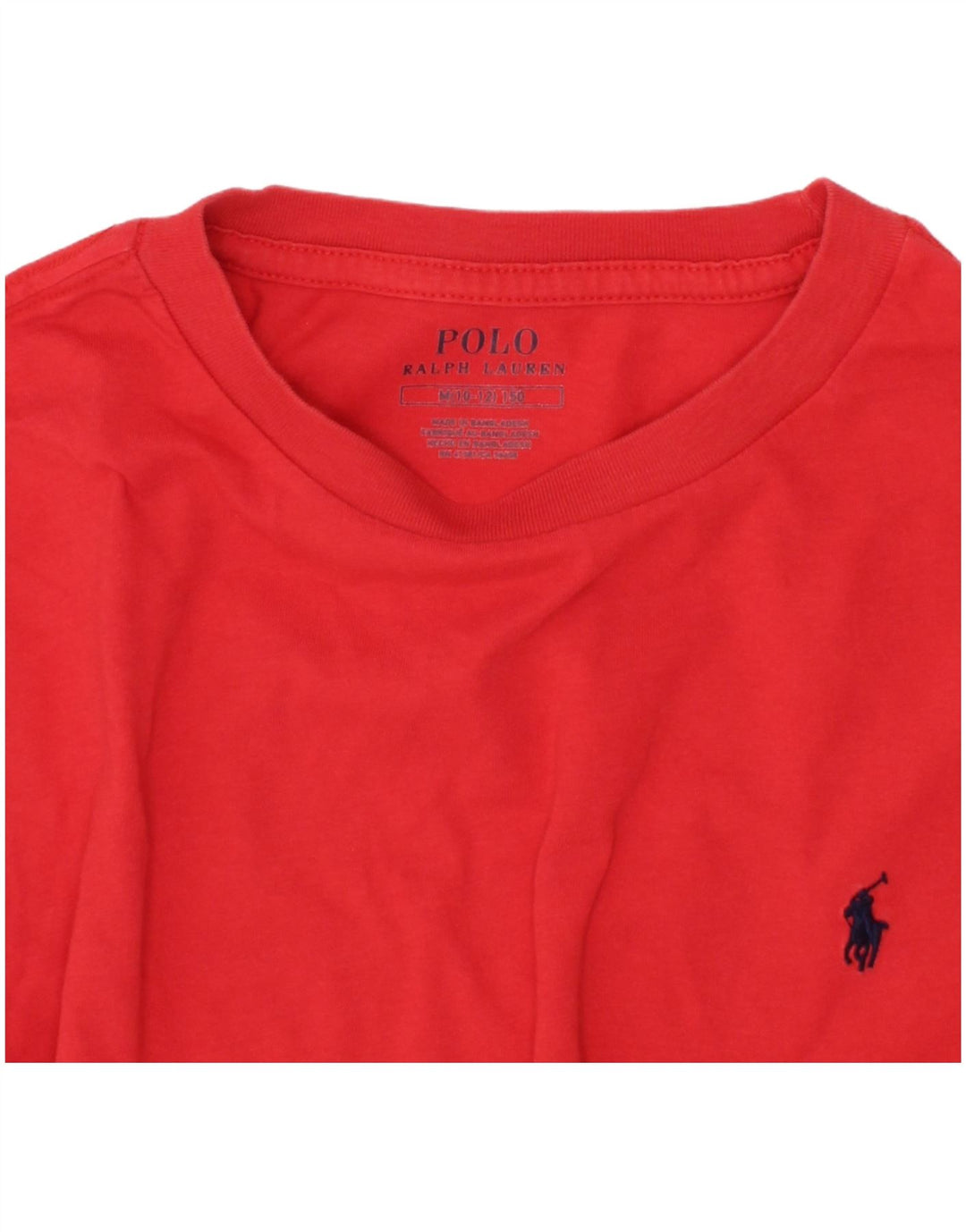 Camiseta Polo Ralph Lauren Menino Top 10-11 Anos Médio Vermelho