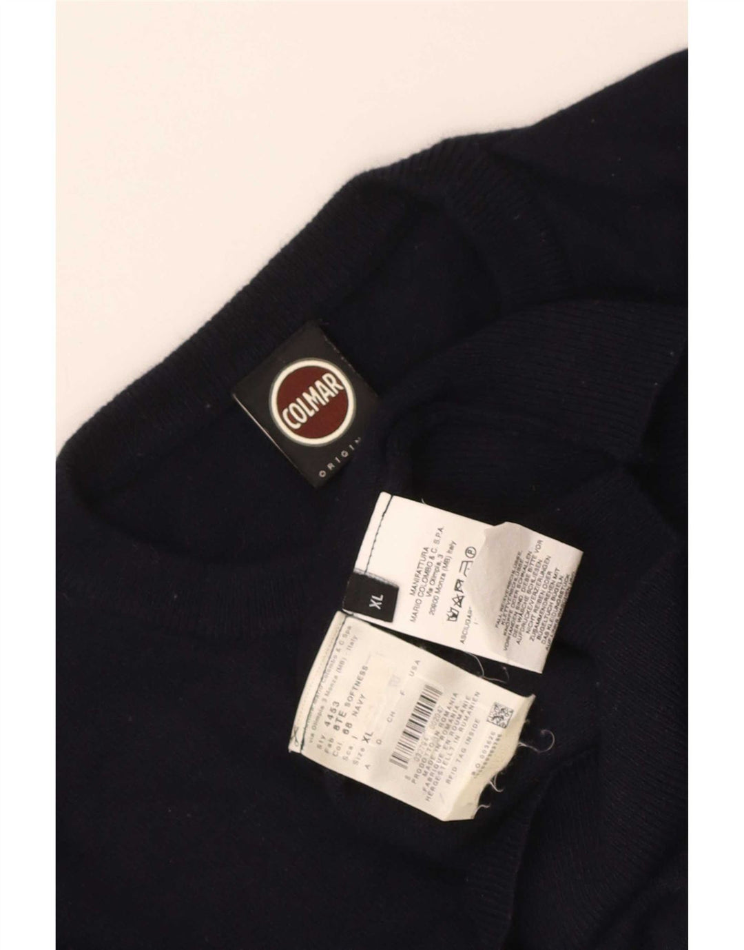 Suéter masculino Colmar com gola redonda XL azul marinho poliamida