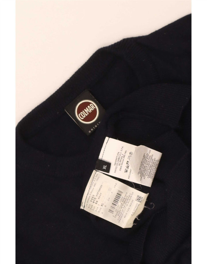 Suéter masculino Colmar com gola redonda XL azul marinho poliamida