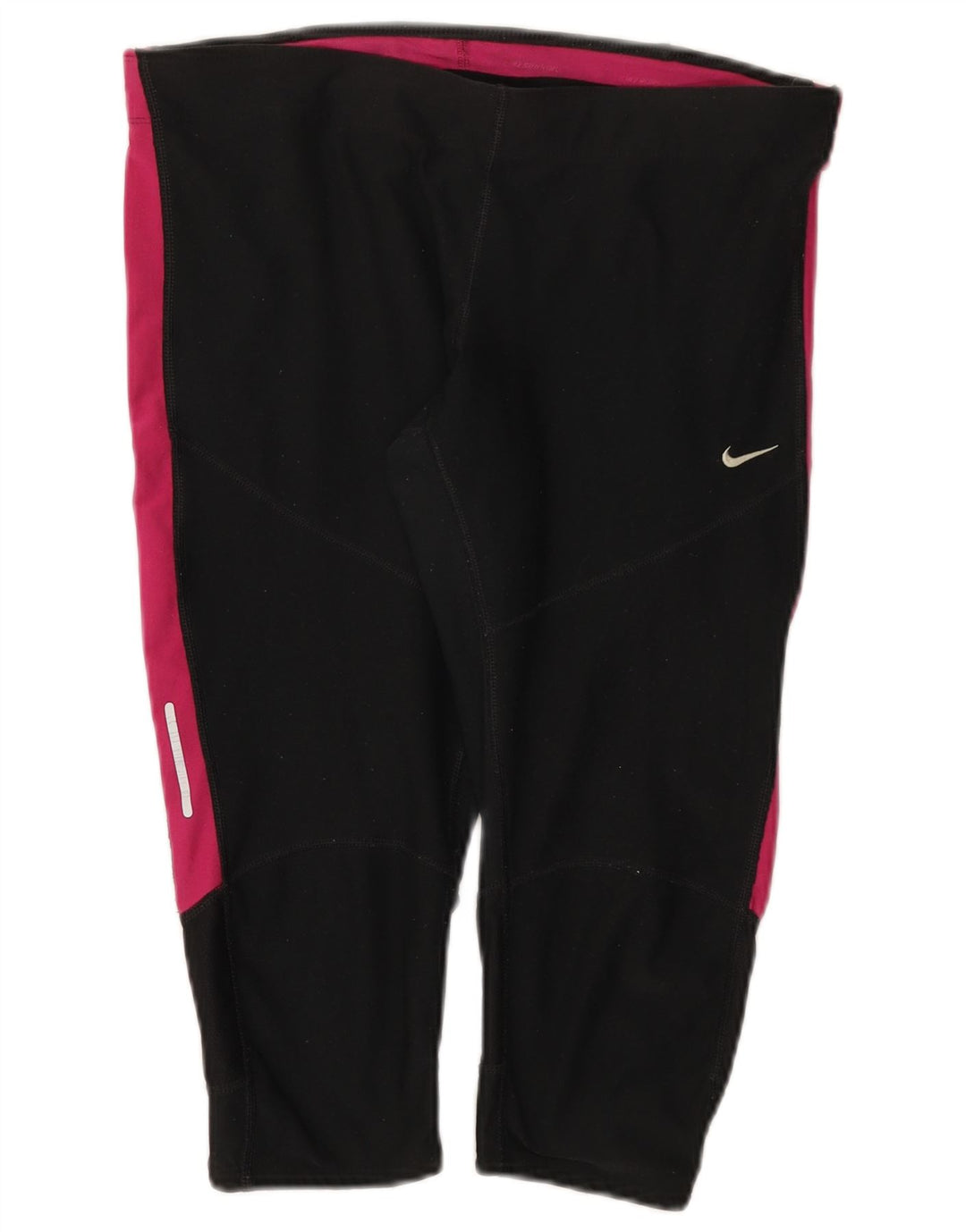 Leggings Nike Dri Fit Capri UK 14 Grande Preto Colourblock Poliéster