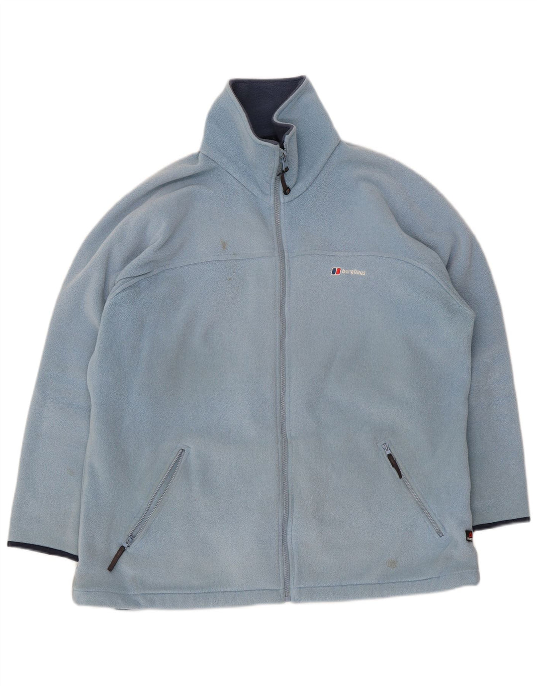 Jaqueta de lã grande feminina Berghaus UK 14 grande poliéster azul