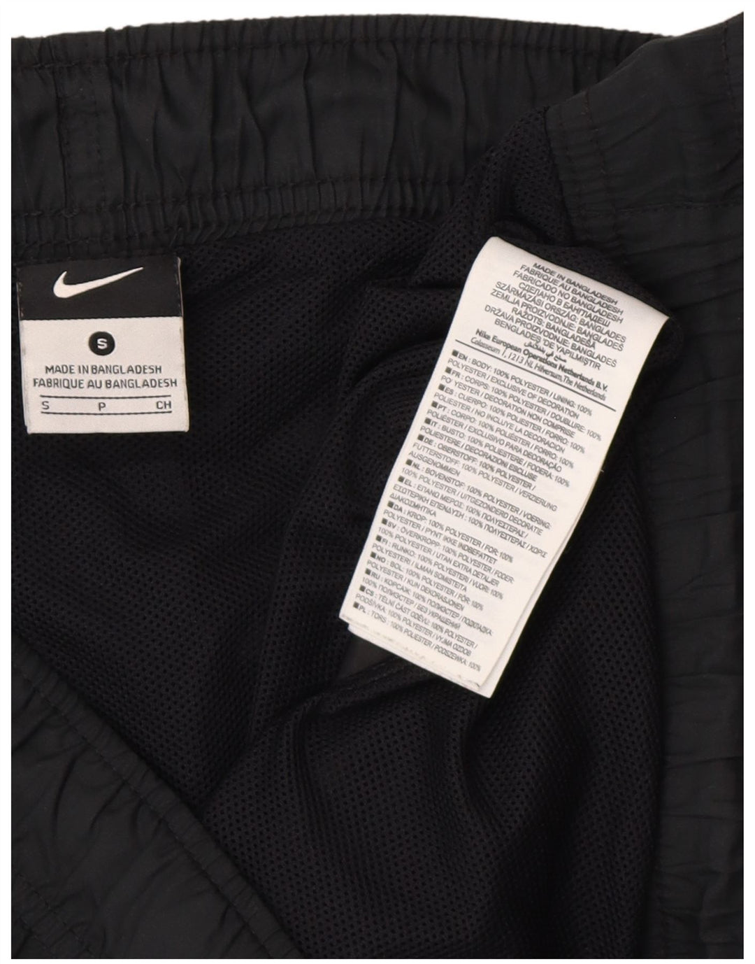 NIKE Mens Sport Shorts Pequeno Poliéster Preto