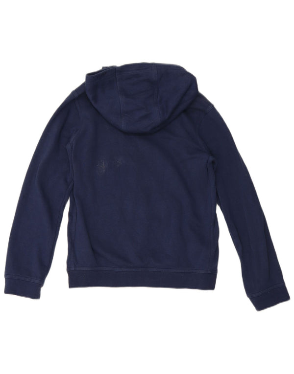 Jumper com capuz Nike Boys 12-13 anos grande algodão azul marinho