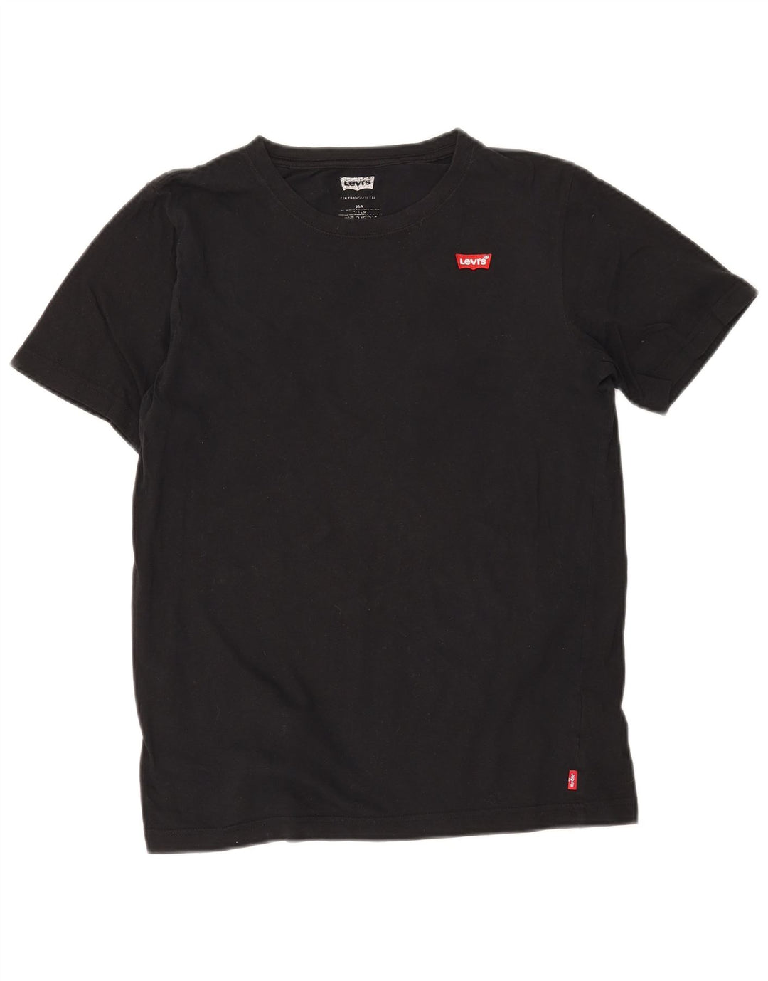 Camiseta feminina LEVI'S 15-16 anos algodão preto