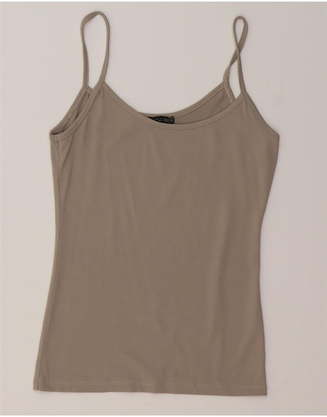 ZARA Womens Crop Cami Top UK 8 Pequeno Cinza