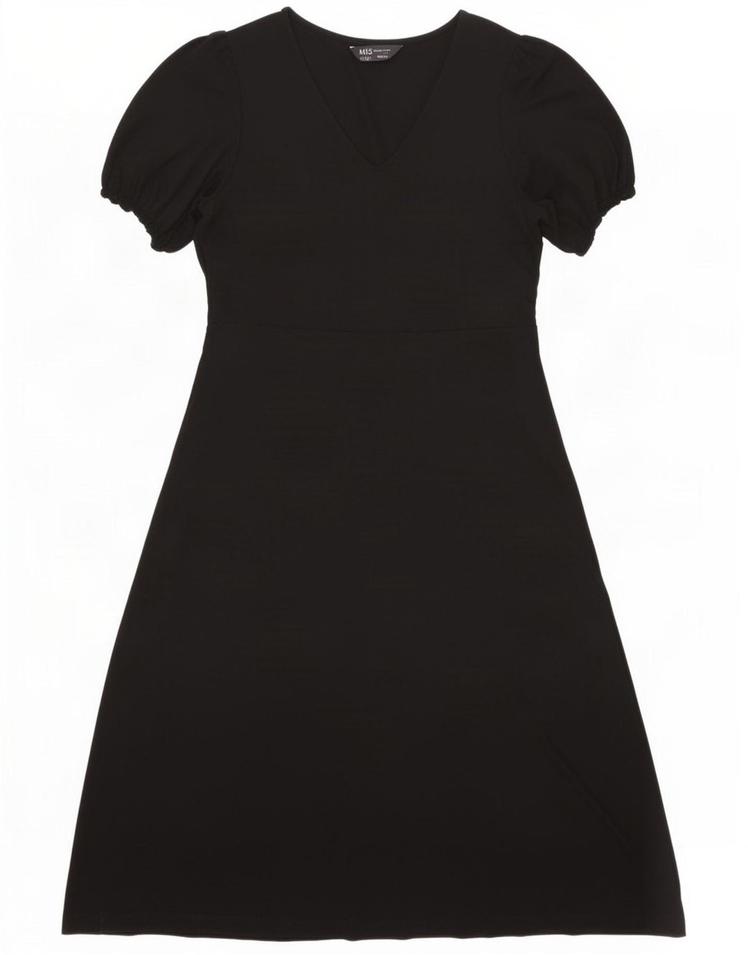 Vestido feminino Marks & Spencer A-Line UK 12 médio preto viscose