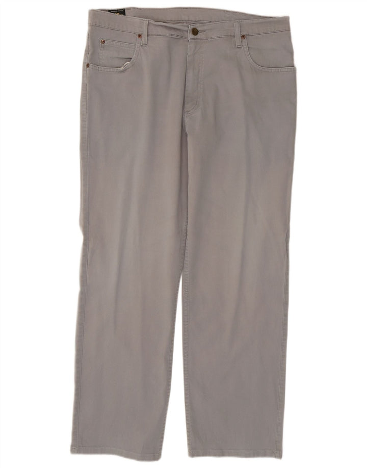 Lee Mens Brooklyn Straight Jeans W38 L30 Algodão Cinza