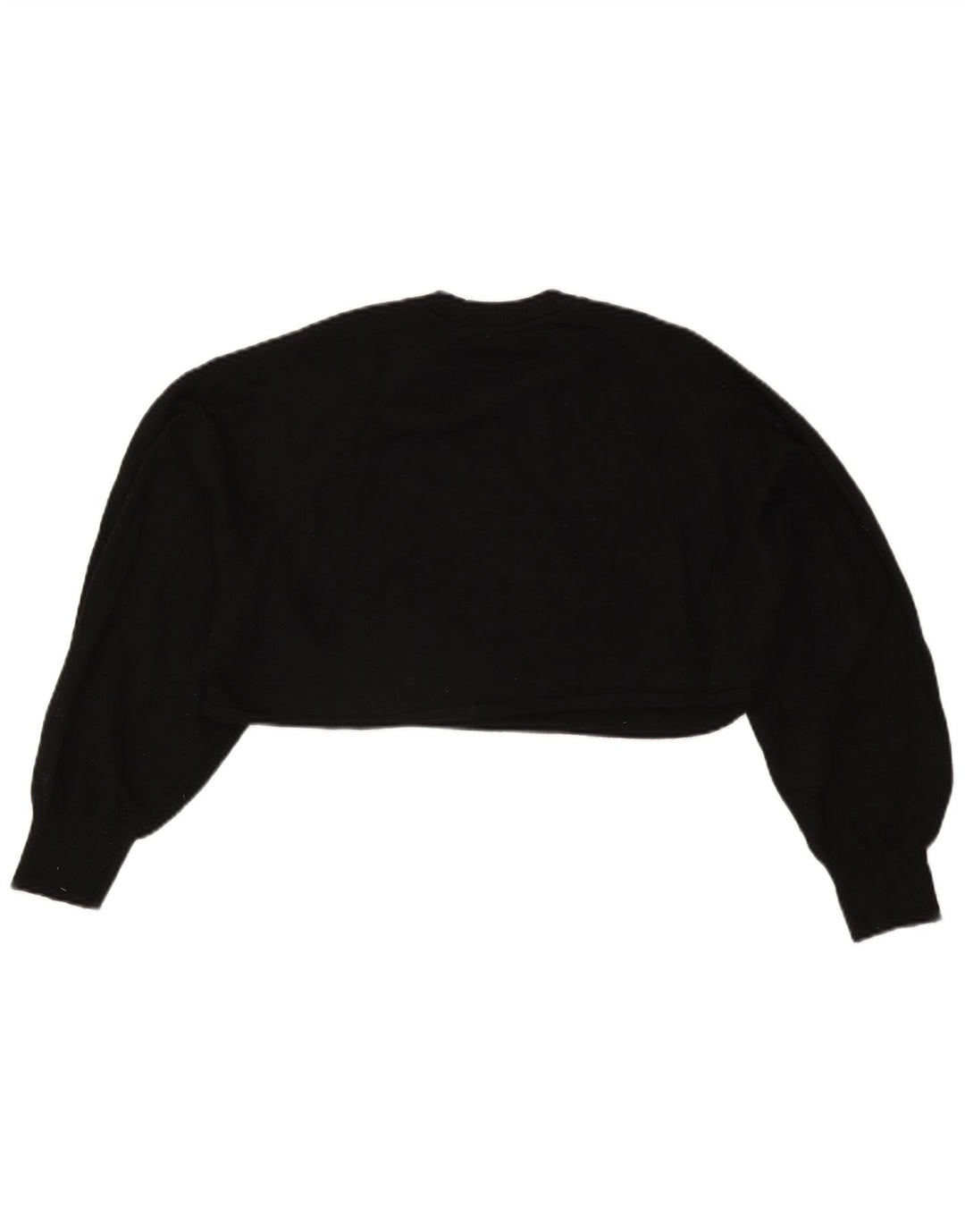 Blusa feminina Zara cropped oversized top UK 14 médio preto