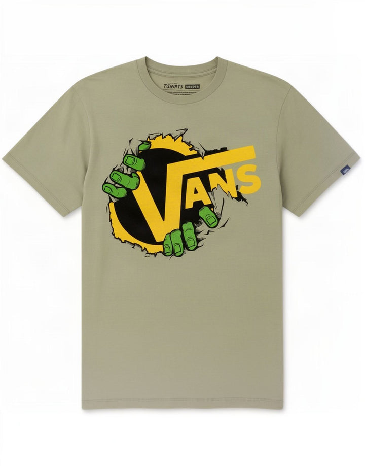 Camiseta Vans Masculina Graphic Top Pequeno Algodão Cinza