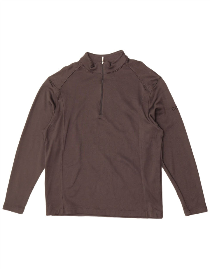 Pulôver masculino Nike com zíper e gola alta, moletom grande de algodão preto