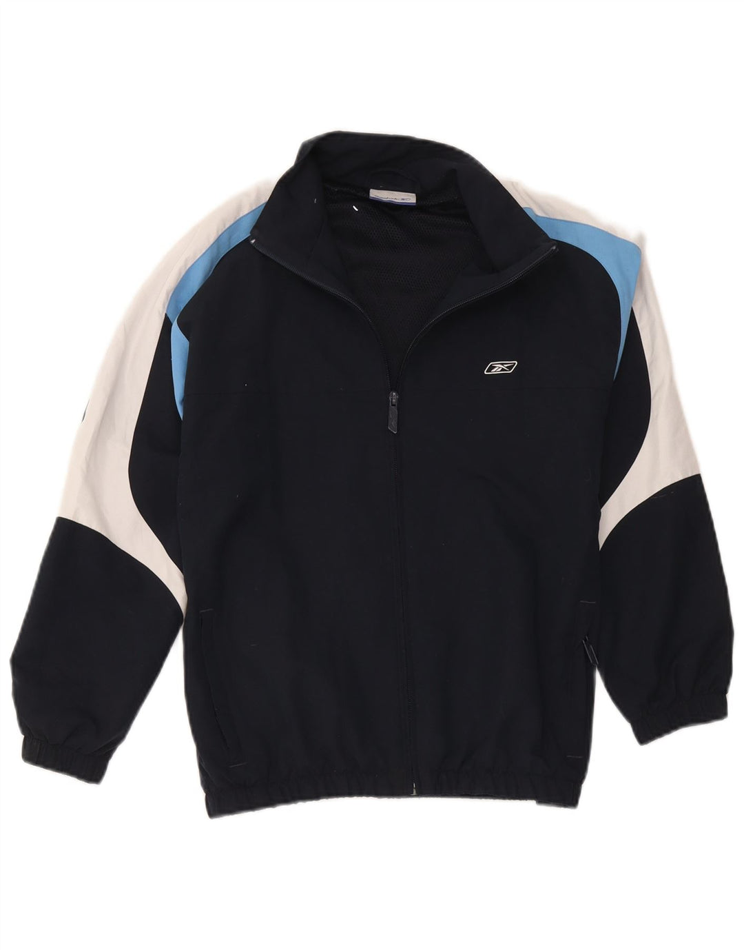 Jaqueta Reebok Meninos Treino Top 13-14 Anos Azul Marinho Colorblock