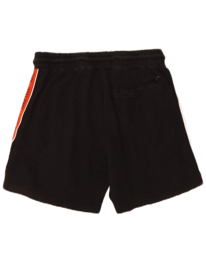 Shorts esportivos masculinos JACK & JONES, médio, preto, algodão colorblock