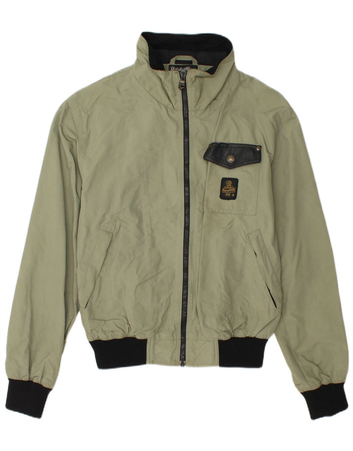 Jaqueta de chuva masculina REFRIGIWEAR UK 36 poliamida colorblock verde pequena