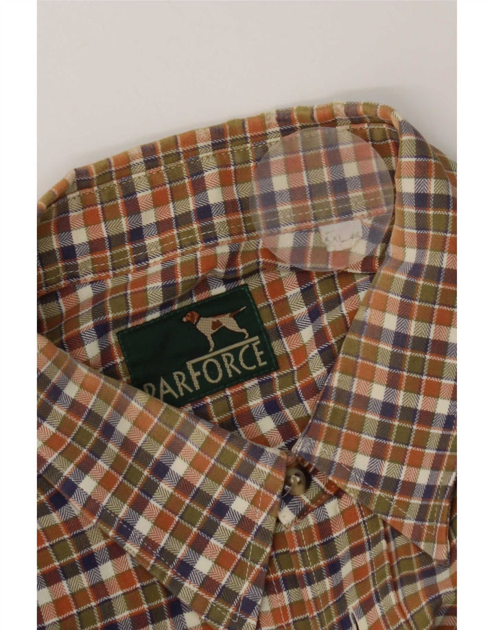 Camisa masculina de manga curta Parforce 2XL xadrez multicolorido