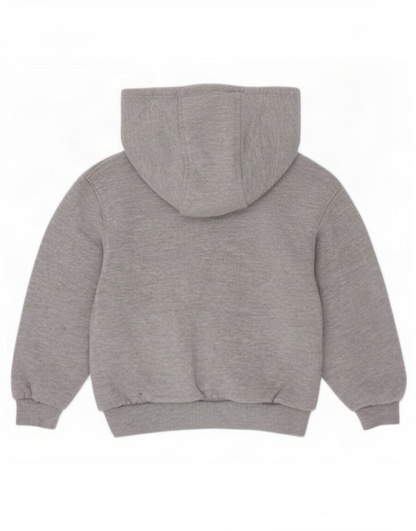 Suéter com capuz gráfico Nike para meninos 18-24 meses algodão manchado cinza