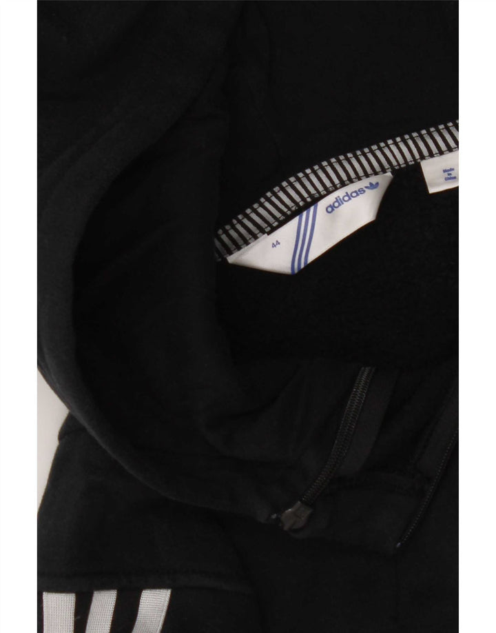 Adidas feminino gráfico moletom com capuz jumper IT 44 médio preto