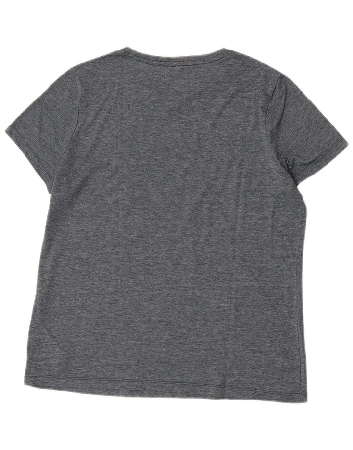 Camiseta masculina Puma Graphic grande poliéster cinza