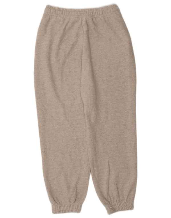 Calça esportiva Zara feminina folgada, joggers UK 8, pequeno, bege, poliéster