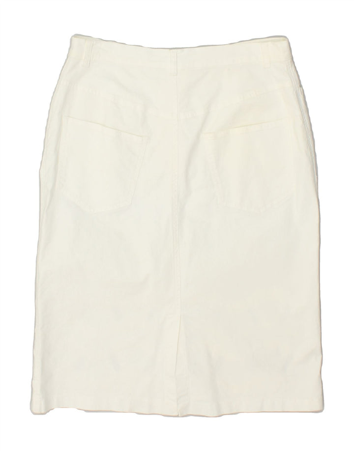 AQUA Womens Denim Skirt W30 Medium White | Vintage Aqua | Thrift | Second-Hand Aqua | Used Clothing | Messina Hembry 