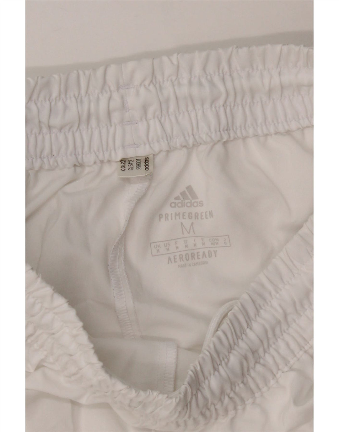 Adidas Mens Aeroready Sport Shorts Médio Branco Poliéster