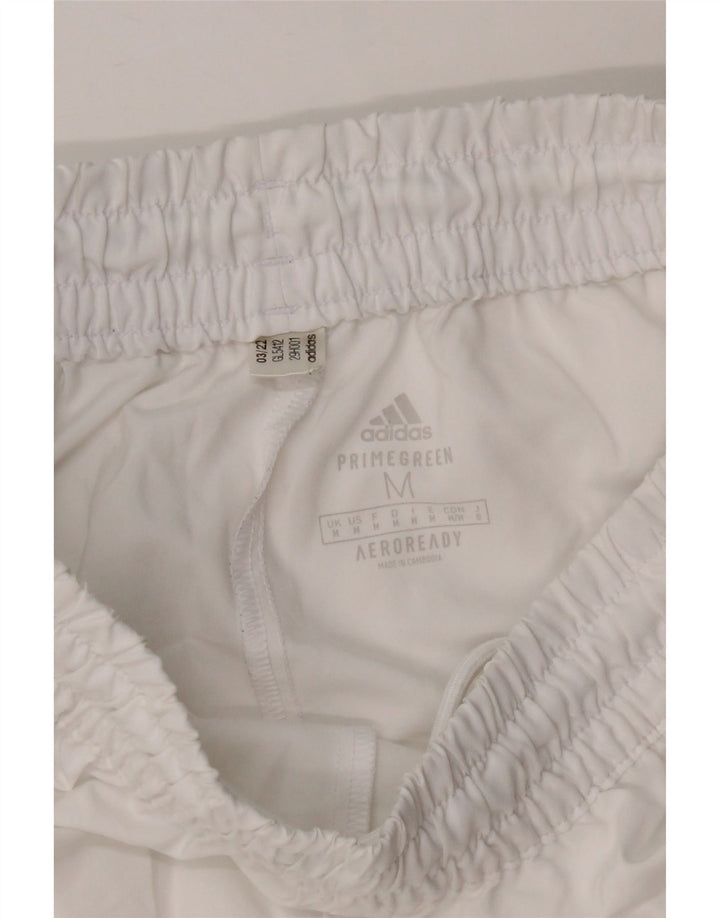 Adidas Mens Aeroready Sport Shorts Médio Branco Poliéster