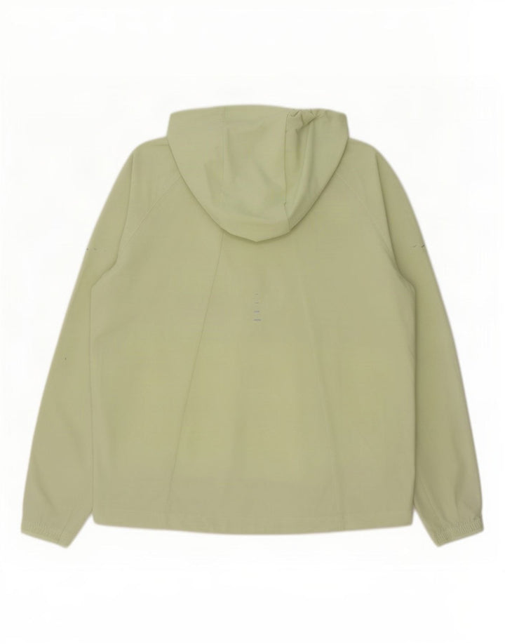 Jaqueta de chuva com capuz Nike Womens UK 18 XL verde poliéster